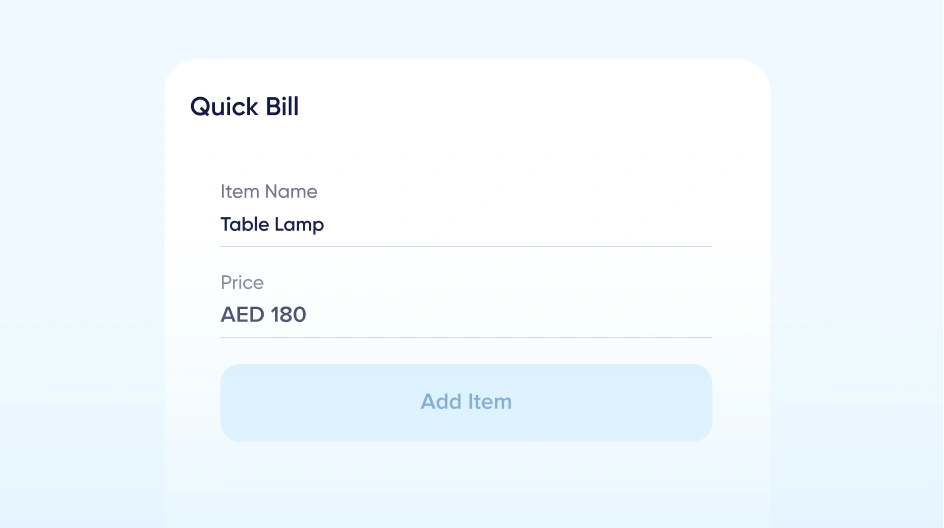 Quick Billing software
