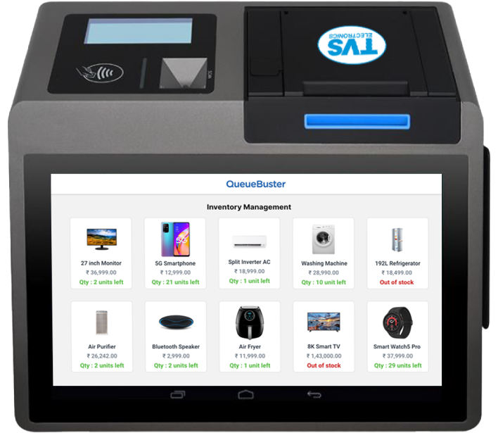 customer facing screen