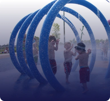 Kid’s splash zones 